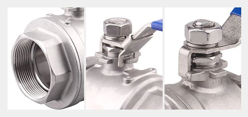 2 piece stainless steel ball valve details